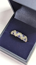 9ct White Gold Tanzanite and