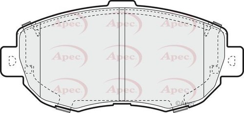 Apec front brake pad - front, set
