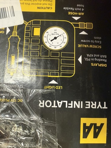 Tyre inflator 12v - inflator, car