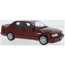 MCG Model Car Group 1:18 Scale Ford Sierra Cosworth 4x4 Metallic Dark Red 1990