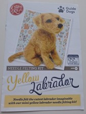 Crafty Kit Company Needle Felting Instructions Only - YELLOW LABRADOR