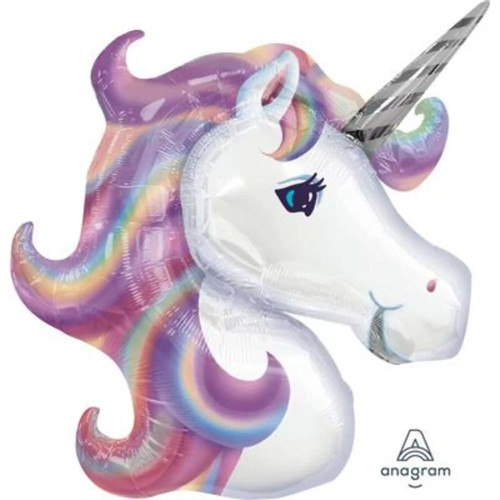 Pastel unicorn head - unicorn,