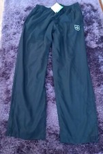 Mens Black Rampant Sporting Todd Trousers Joggers Size Medium