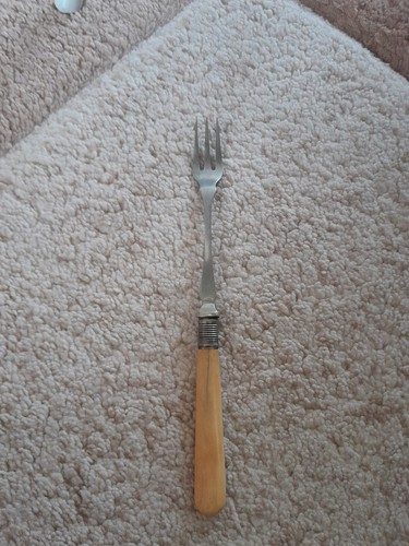 Silver pickle fork - silver,