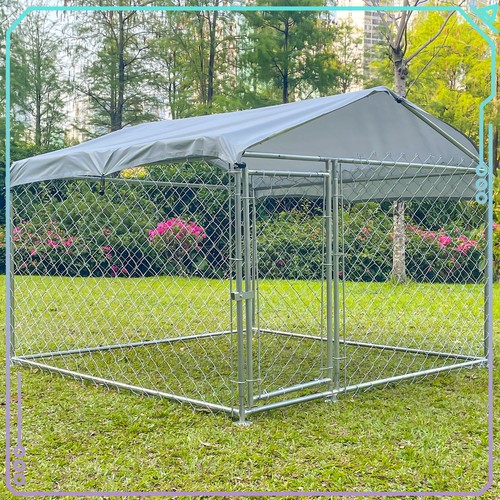 Metal outdoor pet dog run - outdoor,