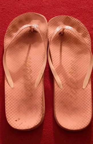 Used worn flip flops - worn,