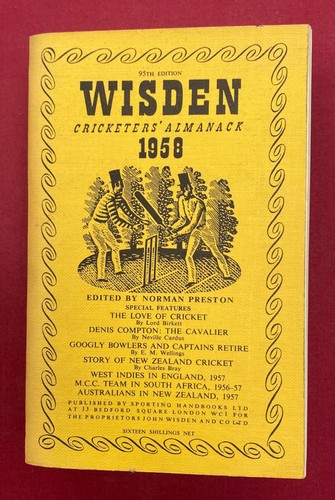 1958 wisden linen - 1958,