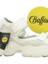 BUFFALO Women's Sandals UK 8 White 100% Other Strappy