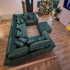 Ark Future Royale Madrid 6-Seater U-Shape Corner Sofa with Footstool