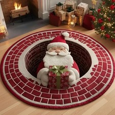 CHRISTMAS DECOR RUG MAT XMAS
