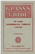 GLASS'S GUIDE TO BRITISH/FOREIGN VANS , TRUCKS & CAMPER VANS VALUES : DEC '61 ED