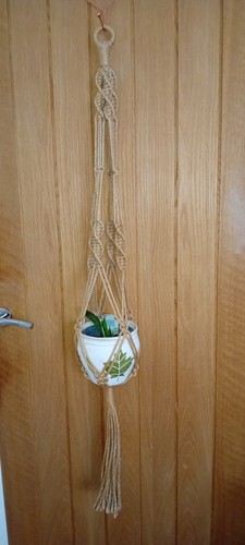 Handmade jute macrame plant - handmade,