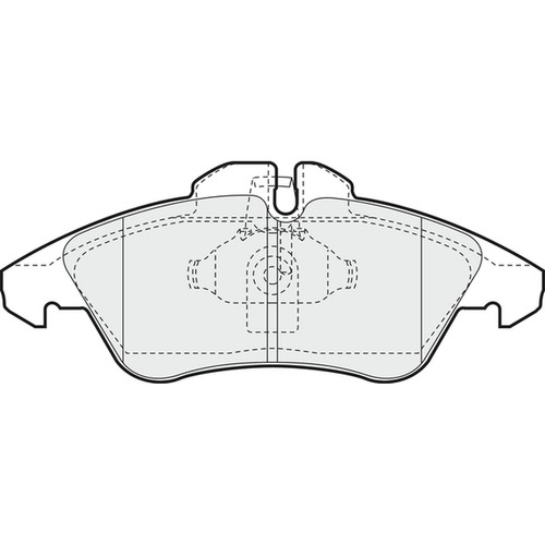 Brake pads set - set, mercedes