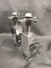  ART DECO CHROME GLOBE TAPS
