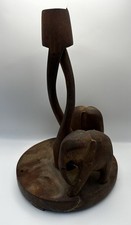 Vintage Wooden Elephant Candle