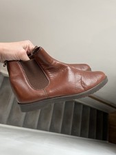 Oliver Timpson Brown Real Genuine Leather Chealsea Ankle Boots 4 37 VGC