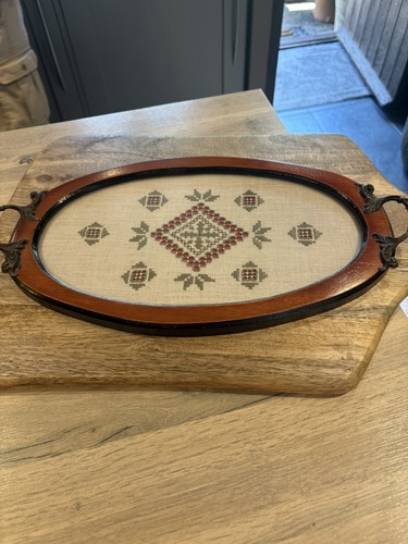 Vintage embroidered needlework - embroidered,