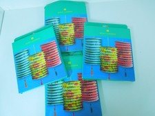 Boho Chinese Paper Lanterns ~ 4 Packs of 3 (12 in total) 8" Long with Tassels