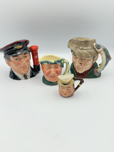 Four vintage toby jugs - four,
