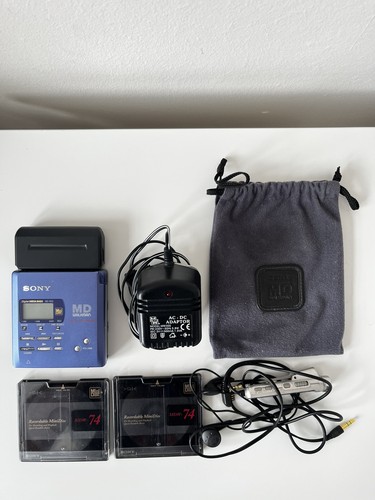 Sony r55 blue minidisc - sony,