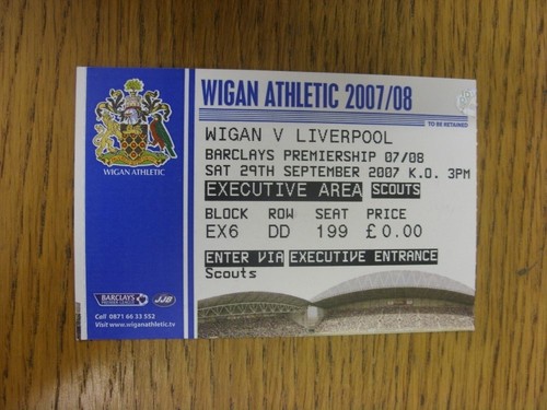 2007 ticket wigan - ticket:,