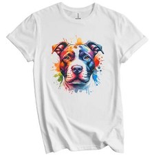 Pit Bull Rainbow Watercolor