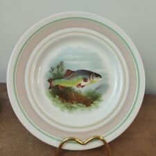 Vintage, 1930's Art Deco, Woods Ivory Ware, Fish Series 23cm Plate