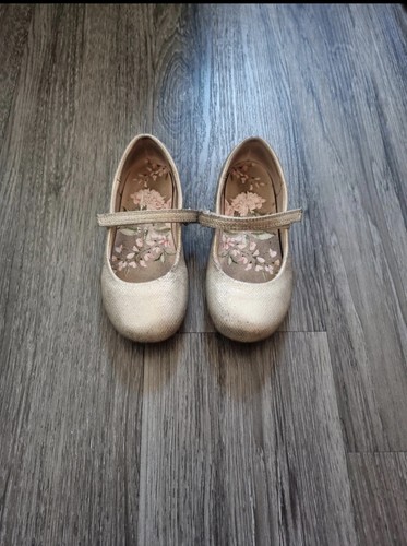 Girls silver strap shoes size - strap,