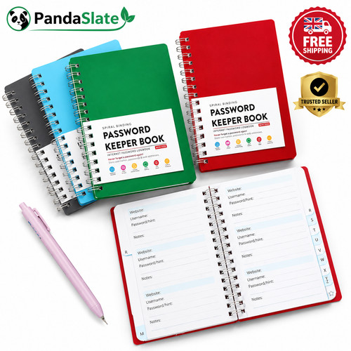 Password book with - password,