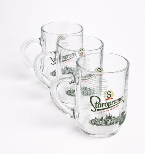 Staropramen tankard beer set - staropramen,