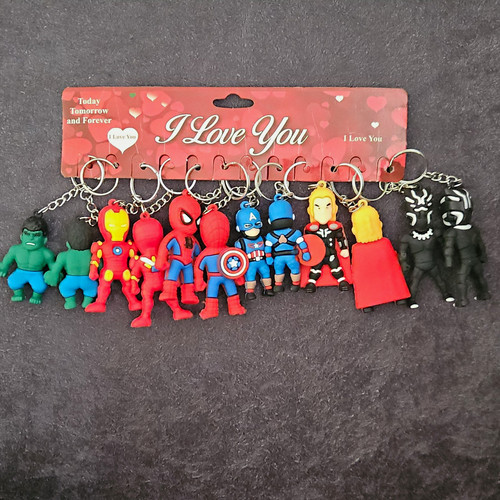 Superhero rubber figurine - superhero,