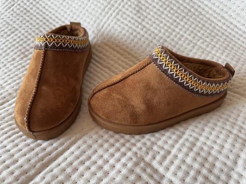 Girls brown fluffy slip - girls,