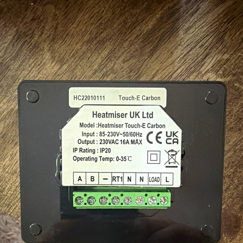 Heatmiser touch carbon - heatmiser, touch-e