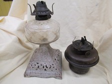 Two Antique Oil Lamps for