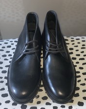 Ted Baker Black Leather Chukka