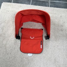 Bugaboo Cameleon 3 Hood & Apron Orange/ Red Canvas Sun Canopy Extensible