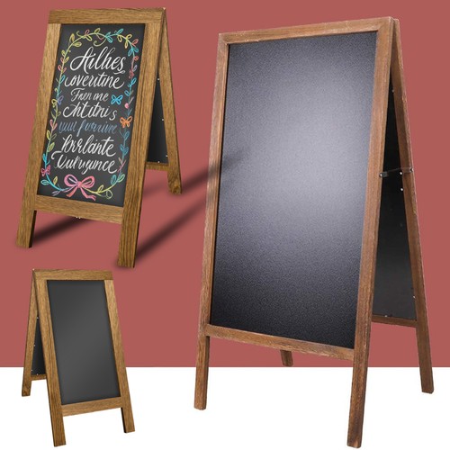 Wood frame advertising board - wood,