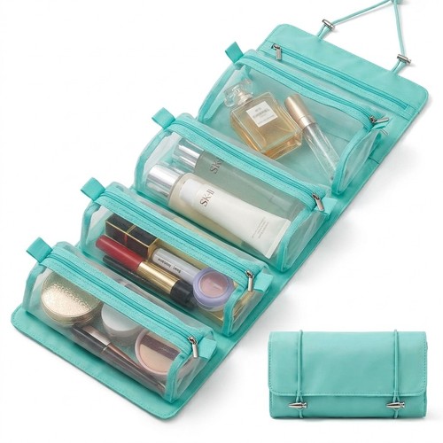 Hanging toiletry bag roll - toiletry, up