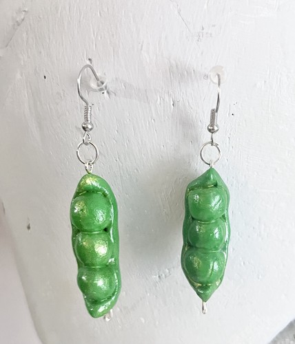 Handmade polymer clay - clay, pod