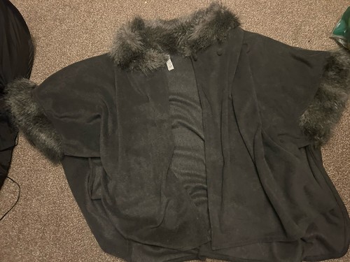 Grey poncho ladies - grey,