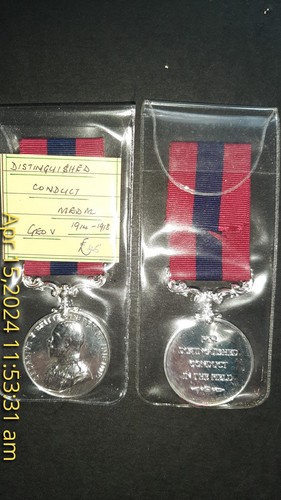 Distinguished conduct the - conduct,
