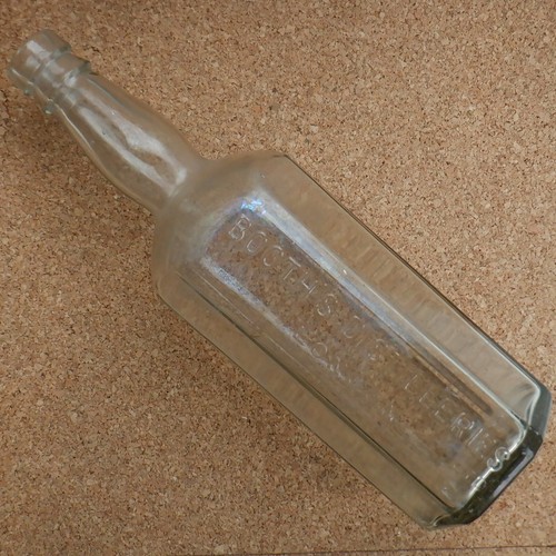 Vintage glass gin bottle - glass,