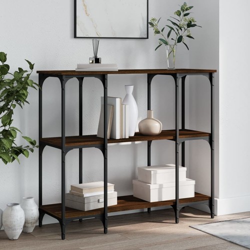 Console table brown oak - table,