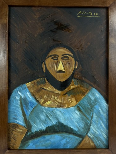 Pablo picasso oil - pablo, cardboard
