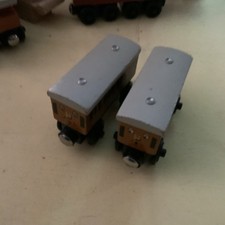 Wooden Annie and Clarabel Train Set Thomas and Friends Fits Brio 