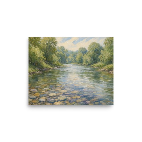 Living earth quiet river - living,