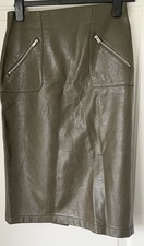 Zara Olive Green Faux Leather