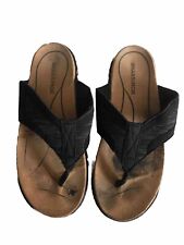 KARRIMOR Flip Flops Sandals Unisex Black Suede/Fabric Size 8 41 Read Descript