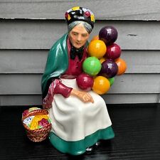 Vintage Royal Doulton Figure The Old Balloon Seller HN1315 Lady Ceramic Figurine
