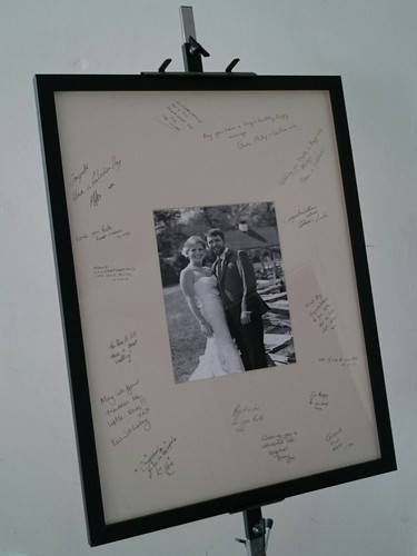 Wedding photo frame with - photo,